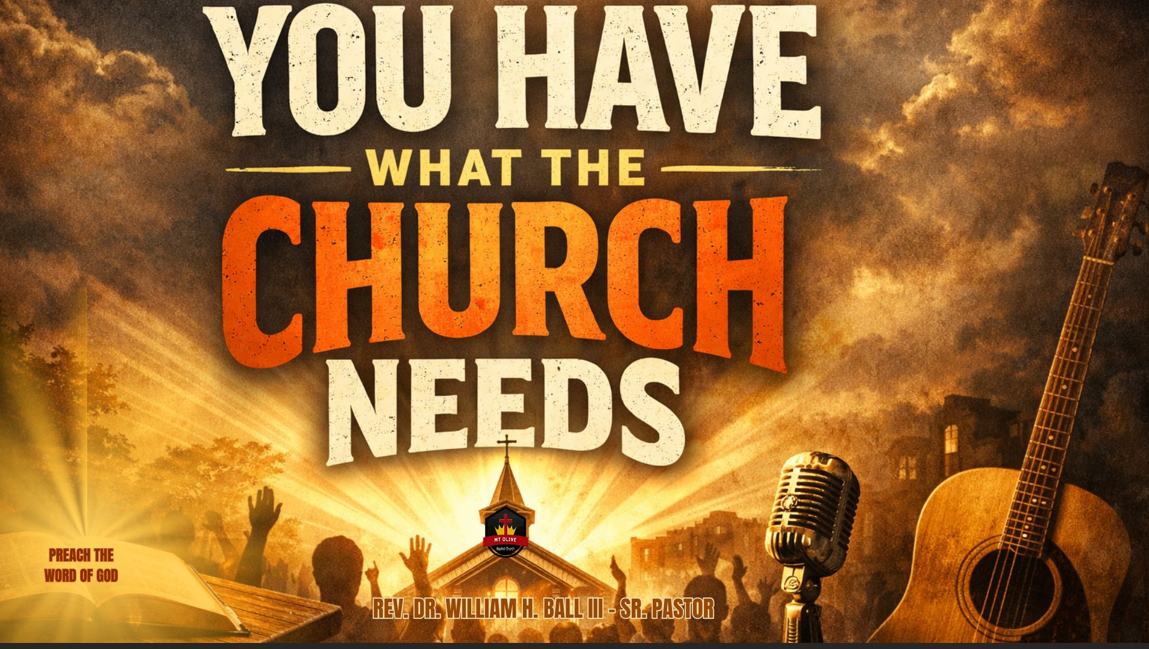 You Have What The Church Needs