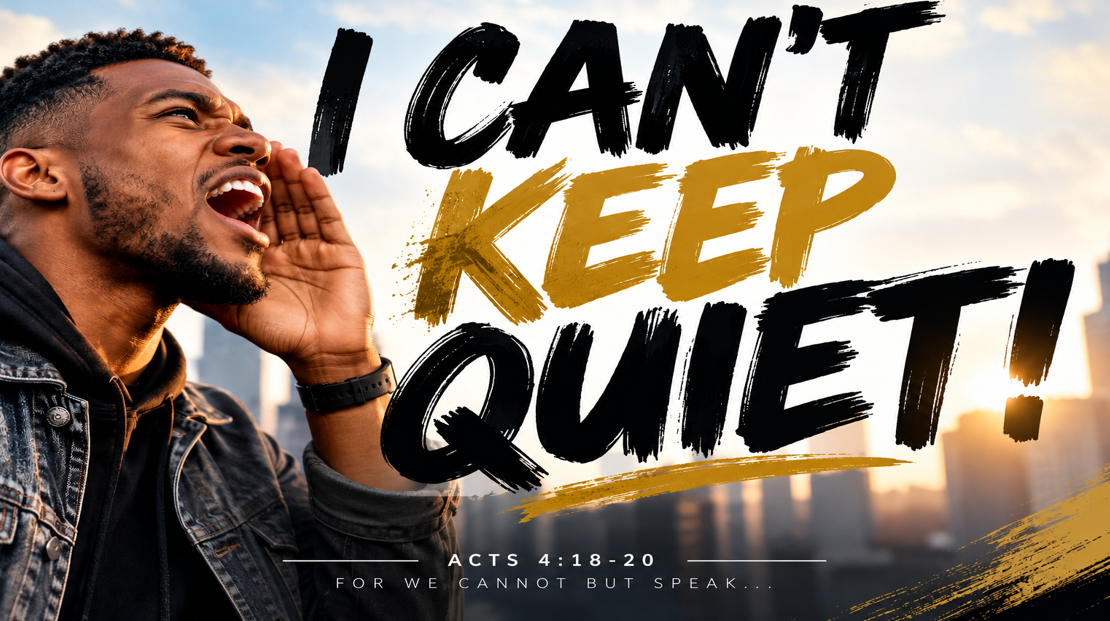 I Can’t Keep Quiet!
